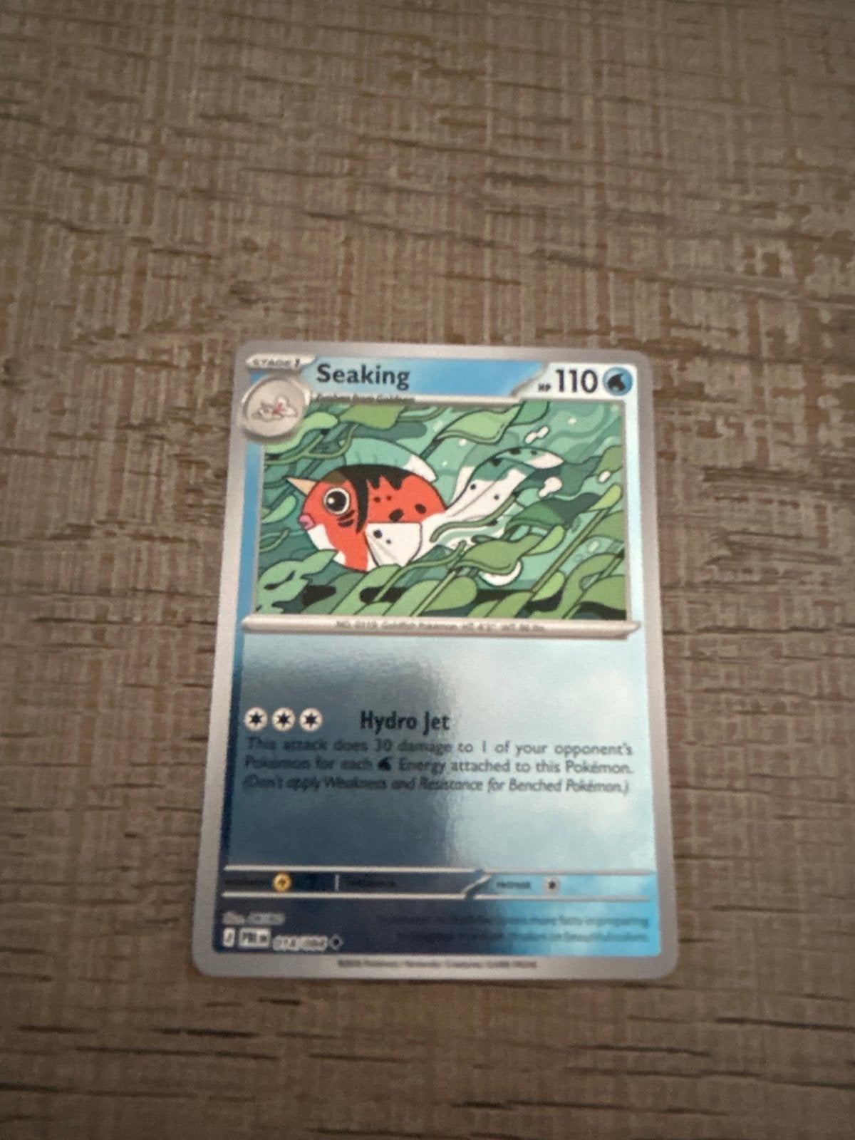 Pokémon Kaart Seaking 110 HP - Zo goed als nieuw, Ophalen of Verzenden, Zo goed als nieuw, Losse kaart