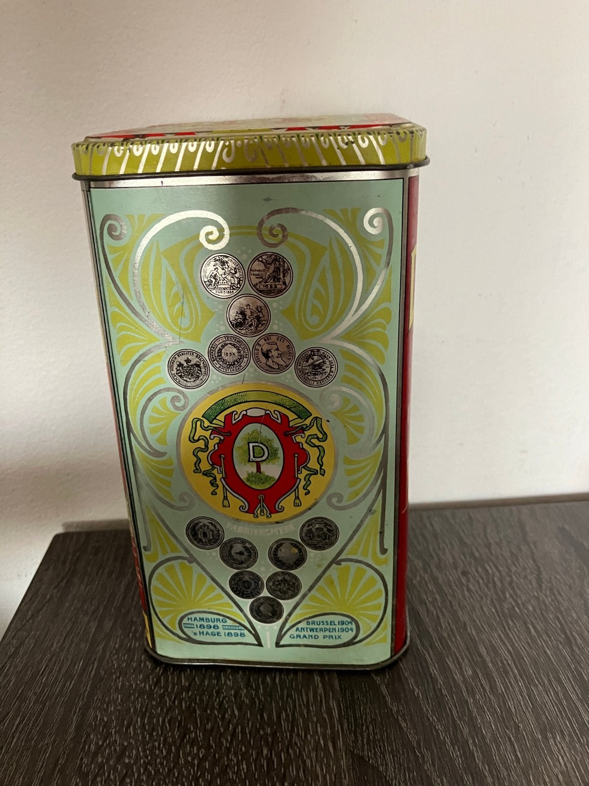 Vintage Droste blik - Cacao en Pastilles - Haarlem Holland, Ophalen of Verzenden, Gebruikt, Overige, Droste