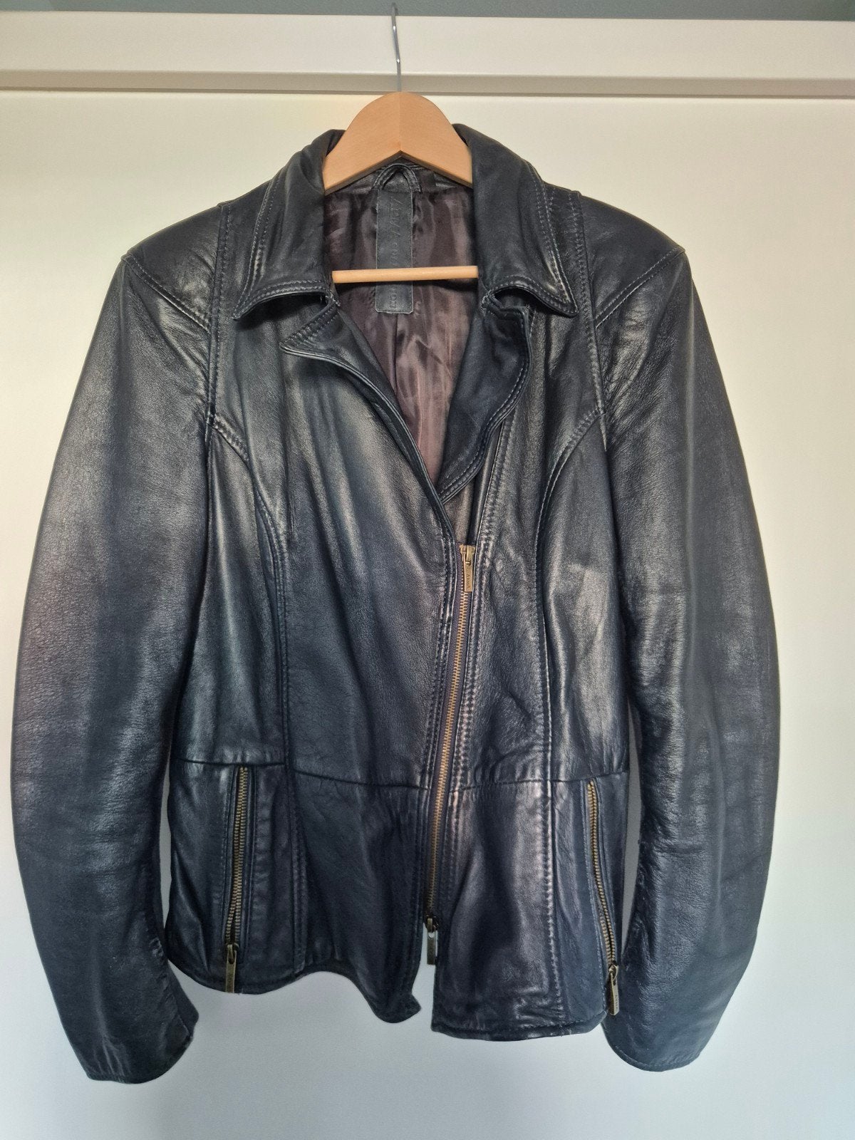 Nieuw leren jack van Arma, maat 44 (valt klein), Blauw, Arma, Maat 42/44 (L), Nieuw