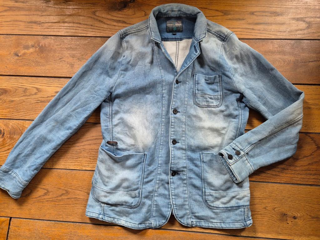 Cast Iron jeans colbert jas blazer Stretch maat XXL, Kleding | Heren, Blauw, ., Overige maten, Ophalen of Verzenden