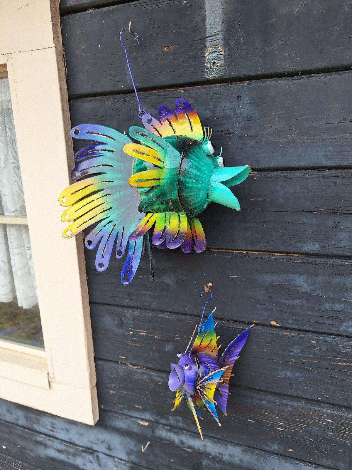 vissen/ijzer/tuin/decoratie/terras/verzamelen/kinderen, Tuin en Terras, Ophalen of Verzenden