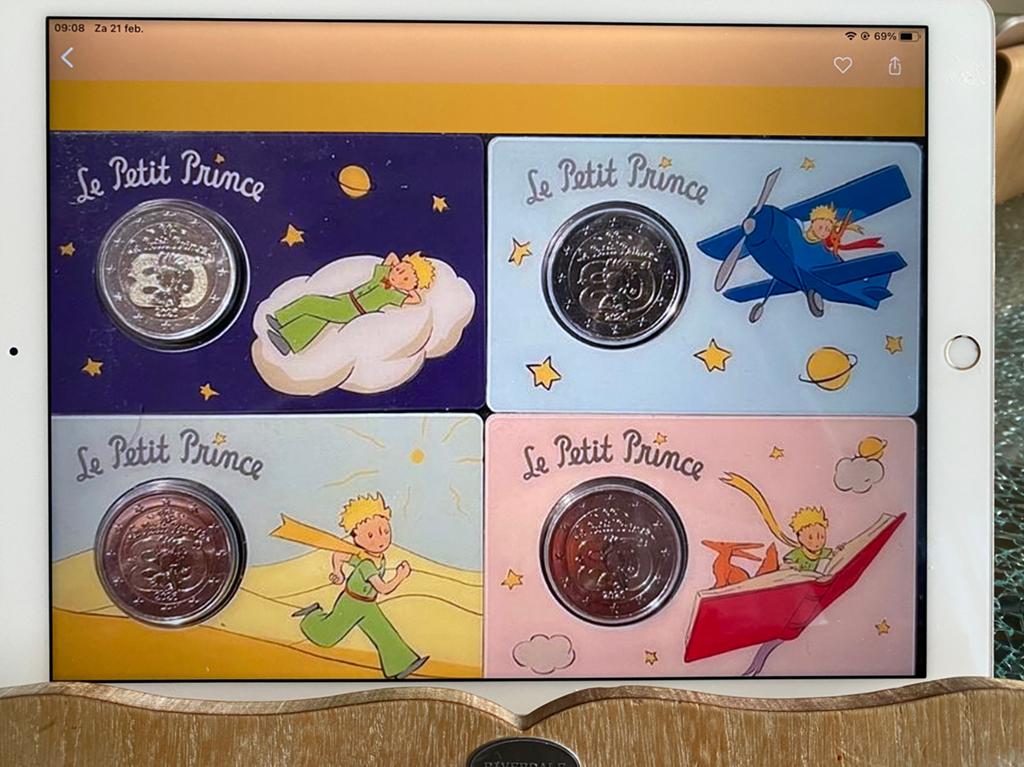 4X COINCARDS FRANKRIJK BU., Ophalen of Verzenden