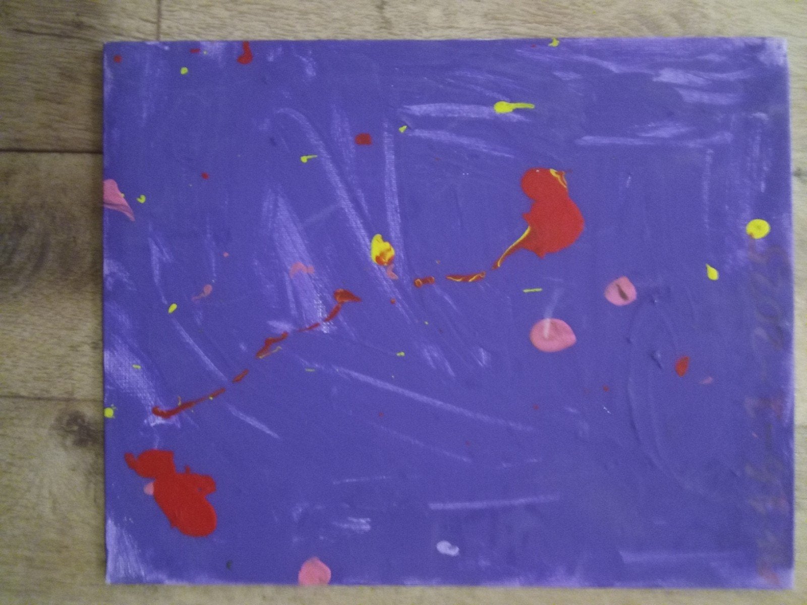 Zelfgemaakte schilderij 25cm €3,50, Ophalen