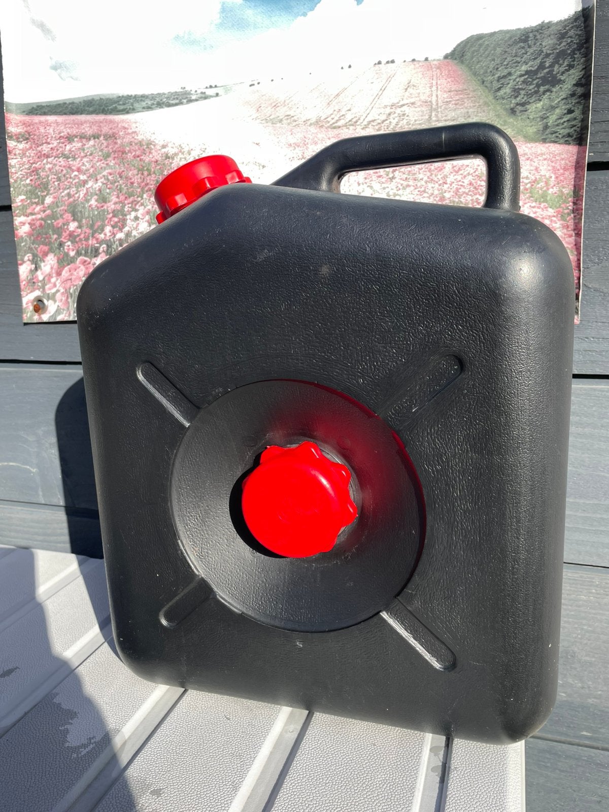 Afvalwatertank en schoonwater jerrycan met kraan, Ophalen, Gebruikt