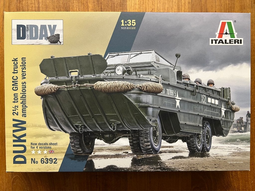 Italeri DUKW amfibische GMC-truck 1:35 - 6392, Hobby en Vrije tijd, Italeri, 1:32 tot 1:50, Nieuw, Ophalen of Verzenden