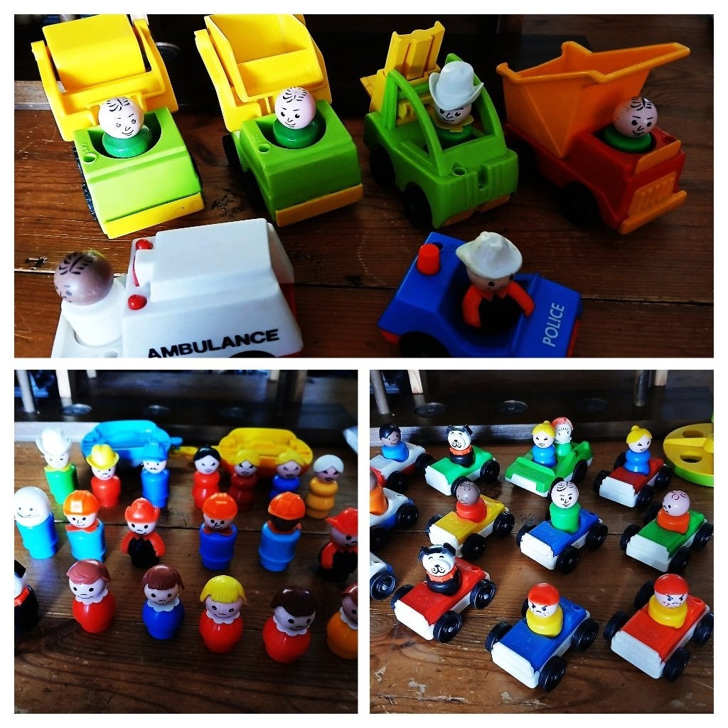 Fisher price auto's poppetjes laadwagen heftruck xylofoon, Kinderen en Baby's, Speelgoed | Fisher-Price, Ophalen of Verzenden