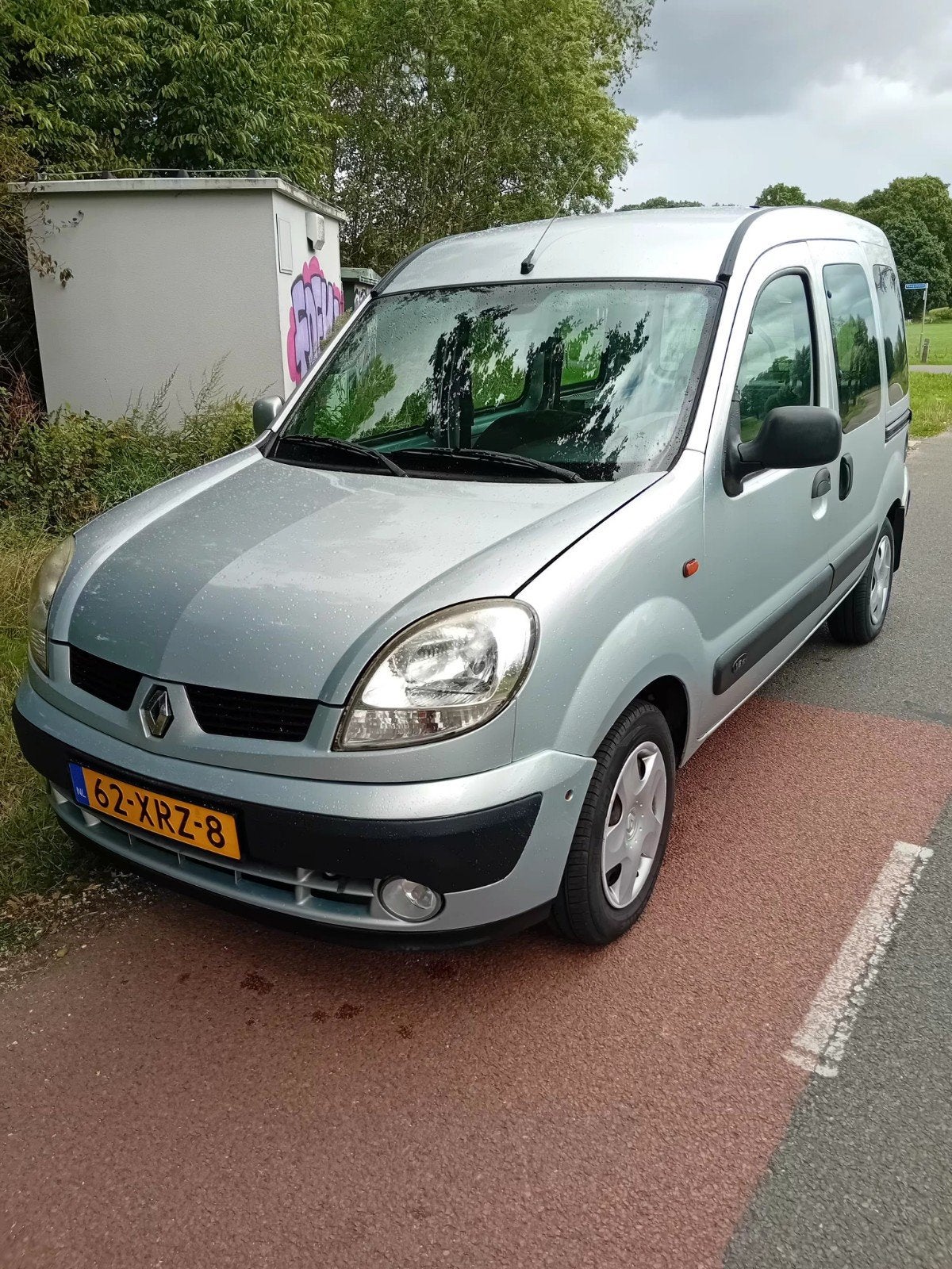 Renault kango 2003 Grijs, Auto's, 13 km/l, Stof, 49 €/maand, Handgeschakeld