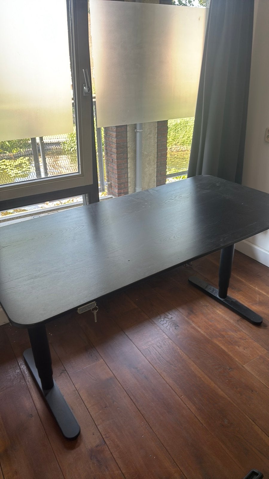 IKEA Groot Bureau - Vandaag Ophalen!, Ophalen, Zwart, Gebruikt, Hout