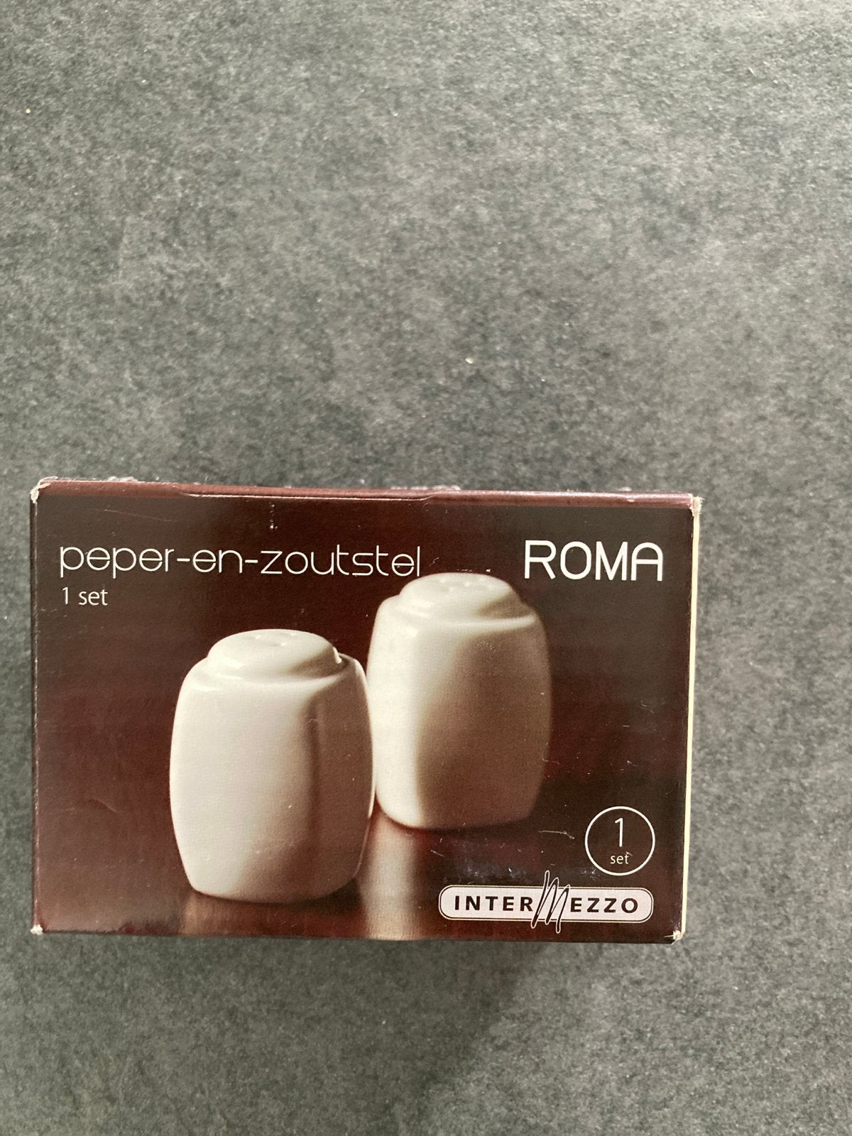 Intermezzo Roma peper- en zoutstel - Nieuw, Overige typen, Nieuw, Ophalen of Verzenden, Steen/keramiek