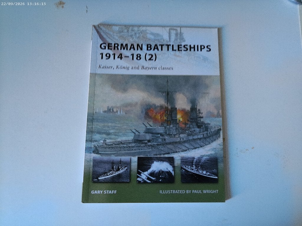 Boek osprey - German Battleships 1914-18 ( 2), Ophalen of Verzenden, Voor 1940, Zo goed als nieuw, Marine
