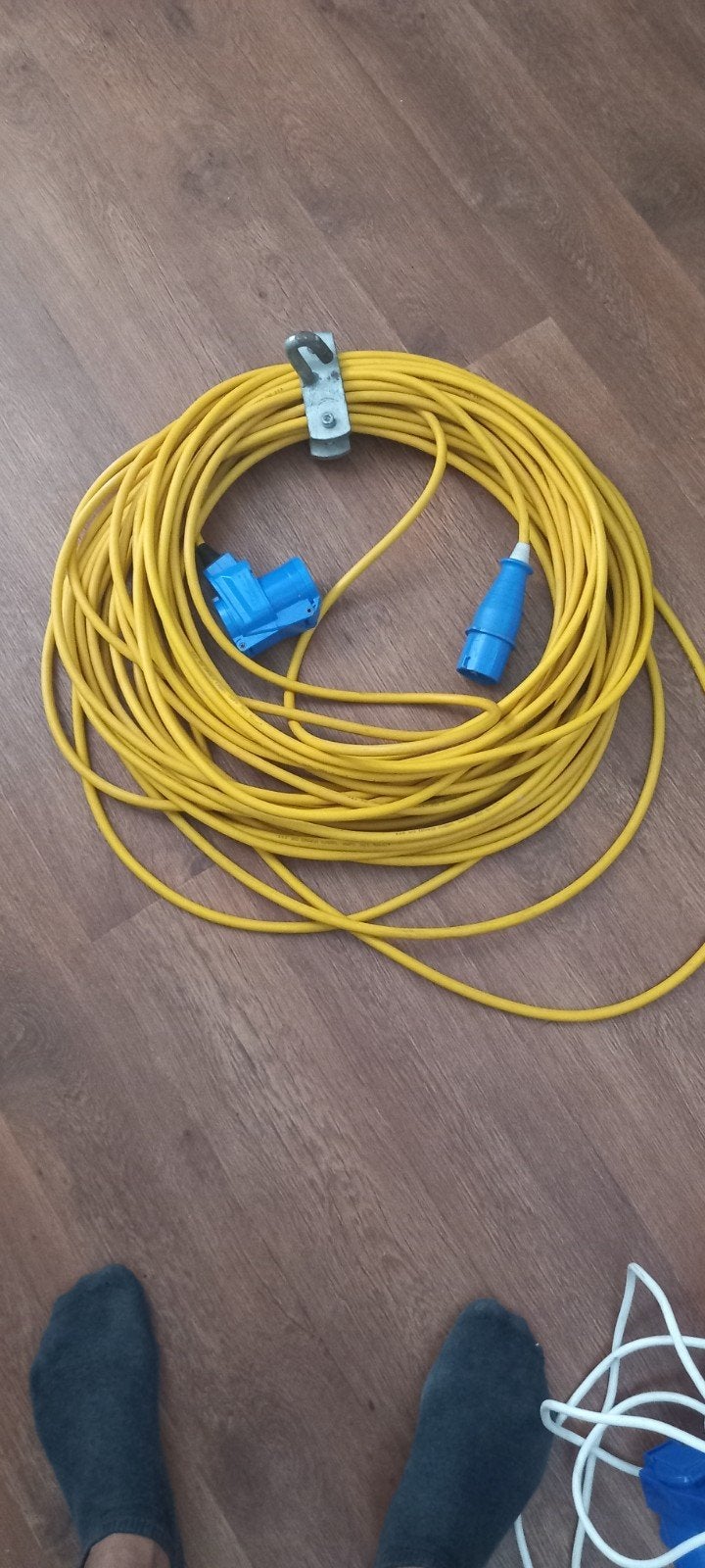 Draka kabel 25m, 10m en koppelstekkers, Caravans en Kamperen, Ophalen of Verzenden, Gebruikt