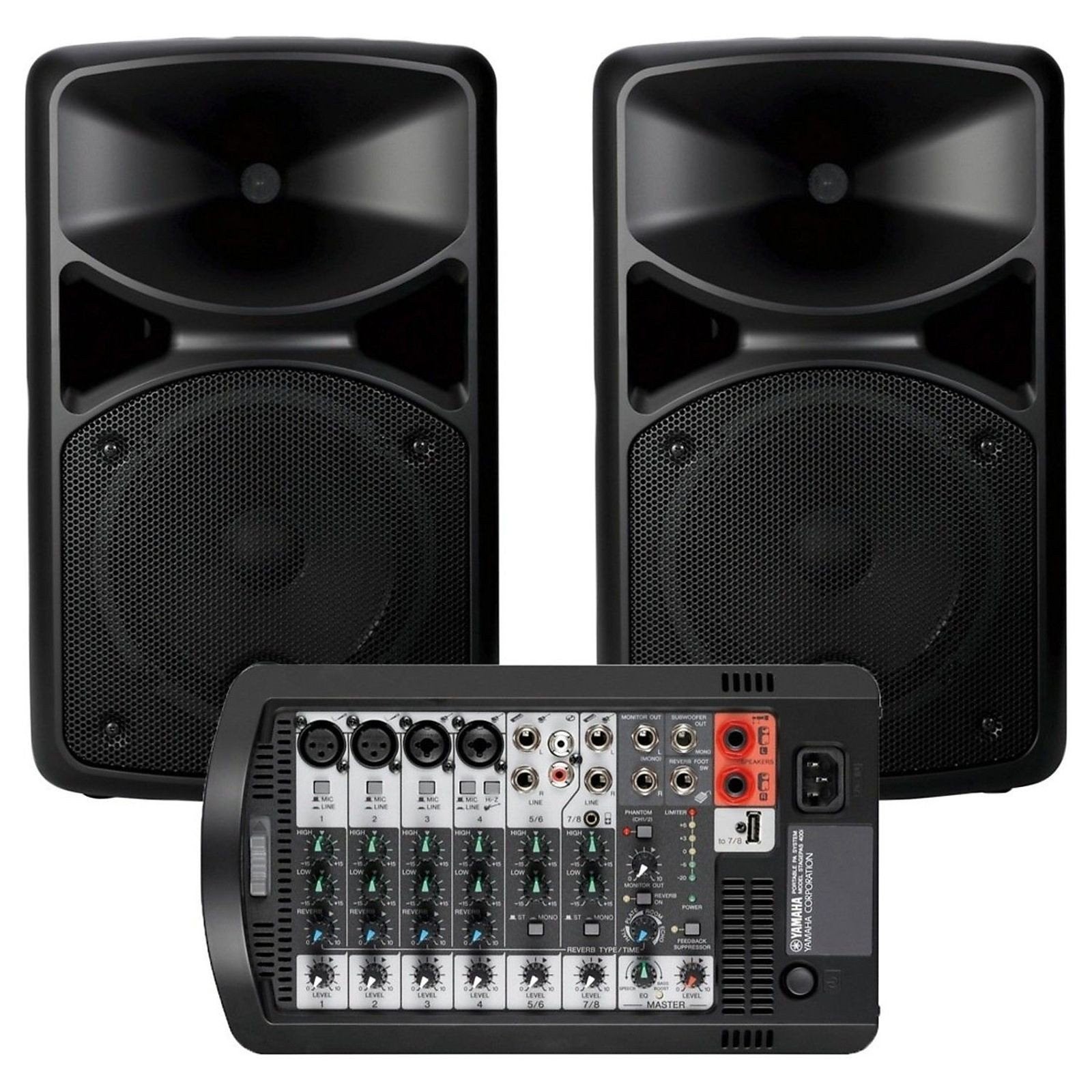 Yamaha 400i compact pa systeem incl trolley,als nieuw!, Ophalen of Verzenden, Zo goed als nieuw