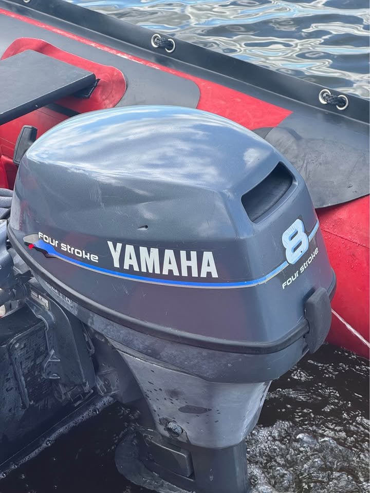 Yamaha 8 pk 4-takt met nimarine heavy duty 3,90, Ophalen, Aluminium, Zo goed als nieuw, Nimarine