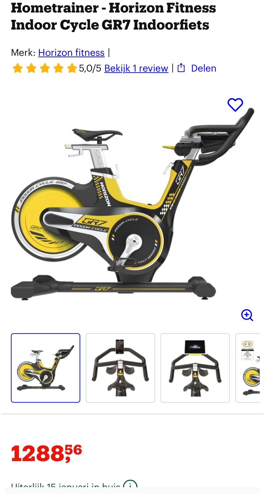 Spinning bike -Topconditie! Nieuwprijs 1288,00, Ophalen, Zo goed als nieuw, Overige typen