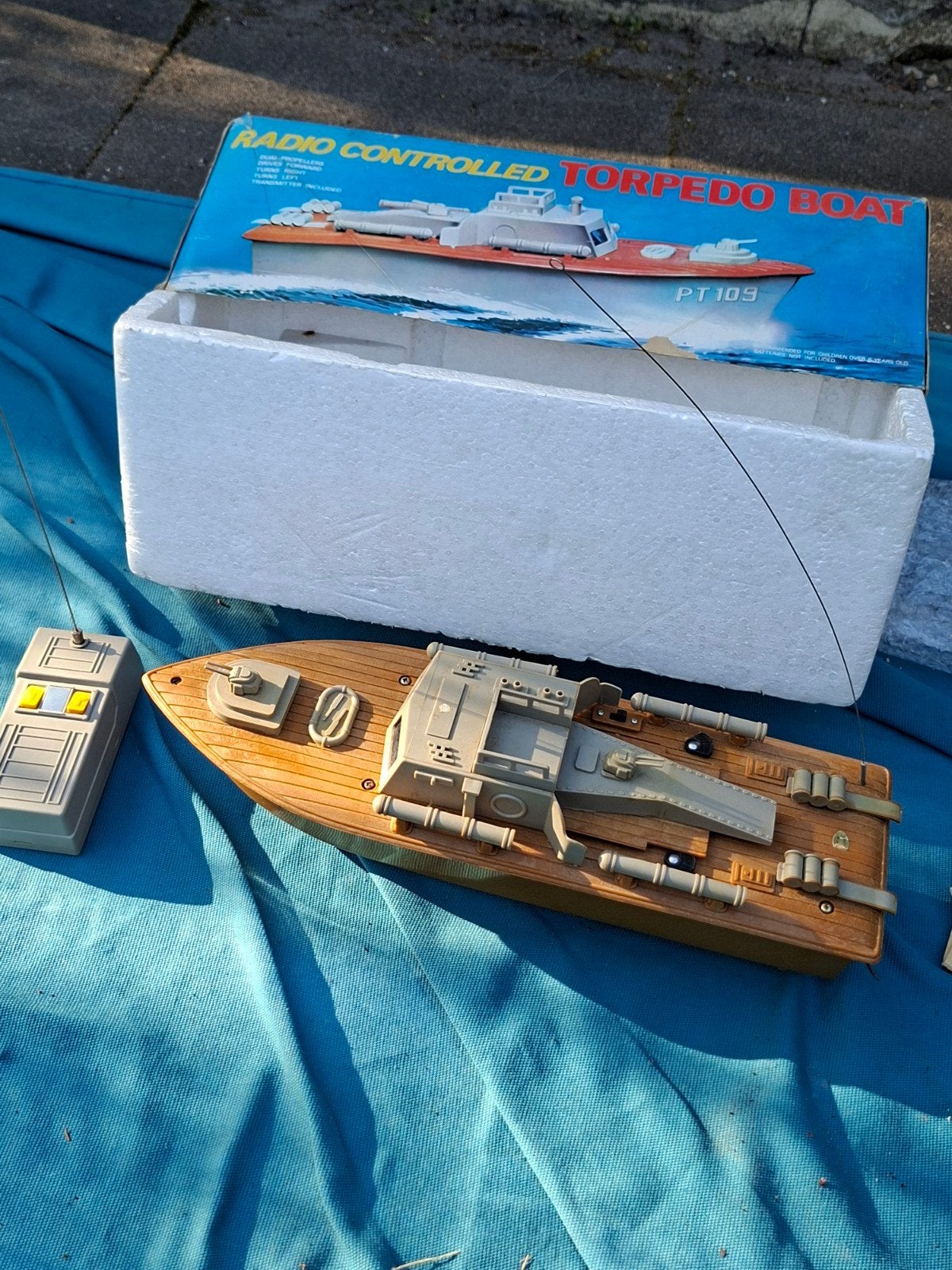 Vintage radio controlled Torpedo Boat, Ophalen of Verzenden, Gebruikt