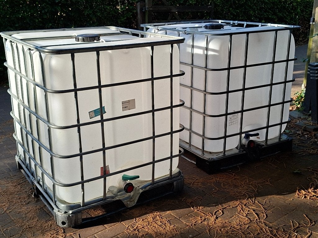 IBC 1000 liter met of zonder UV bescherming, Tuin en Terras, Ophalen, Kunststof, Met kraantje, 150 liter of meer