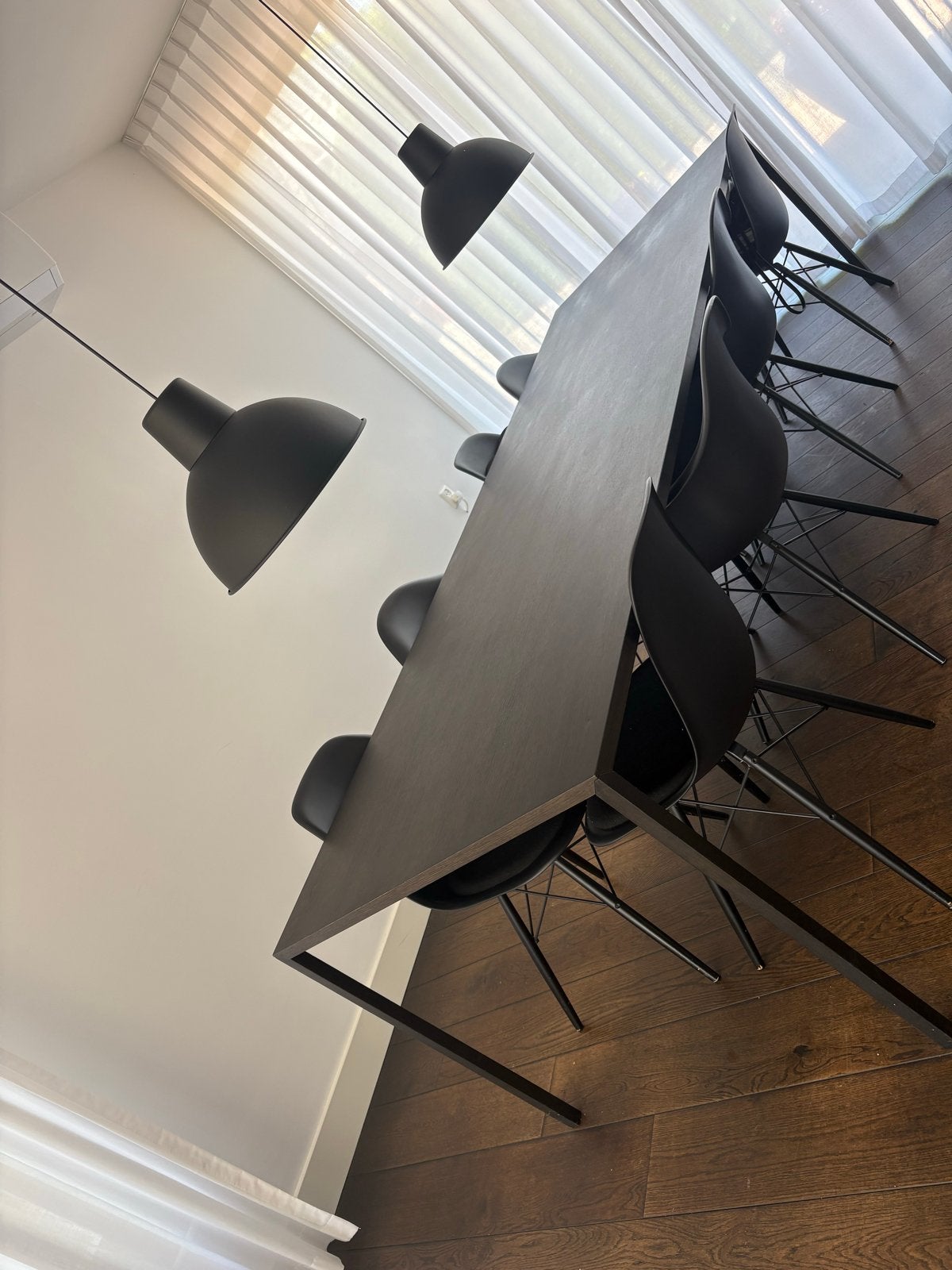 Designer Arco Slim eettafel zwart 280x90x75 cm, Ophalen, Gebruikt, 200 cm of meer, 50 tot 100 cm
