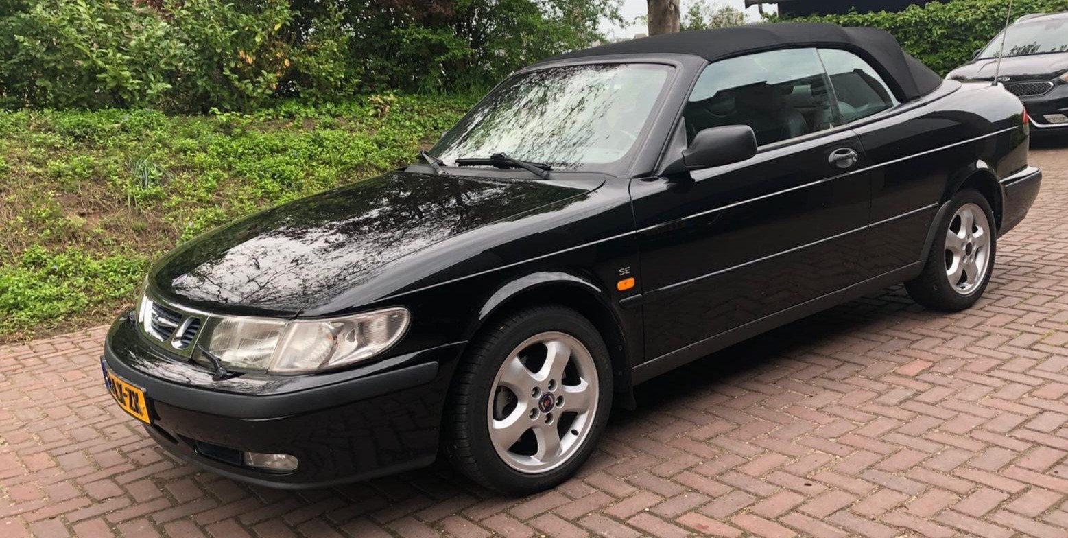 Saab 9-3 2.0 T Cabrio AUT 1999 Zwart, Zwart, 4 cilinders, Cabriolet, 4 stoelen