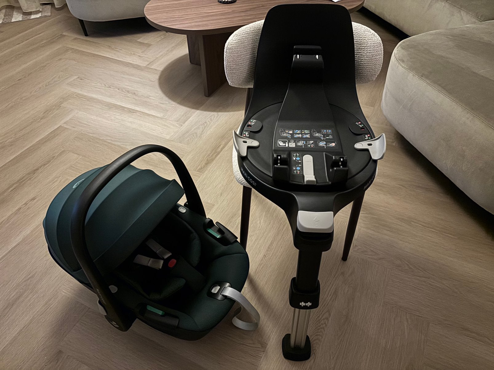 Maxi-Cosi Pebble 360 + FamilyFix 360 Base Zo goed als nieuw, Ophalen, Zo goed als nieuw, Isofix, 0 t/m 13 kg
