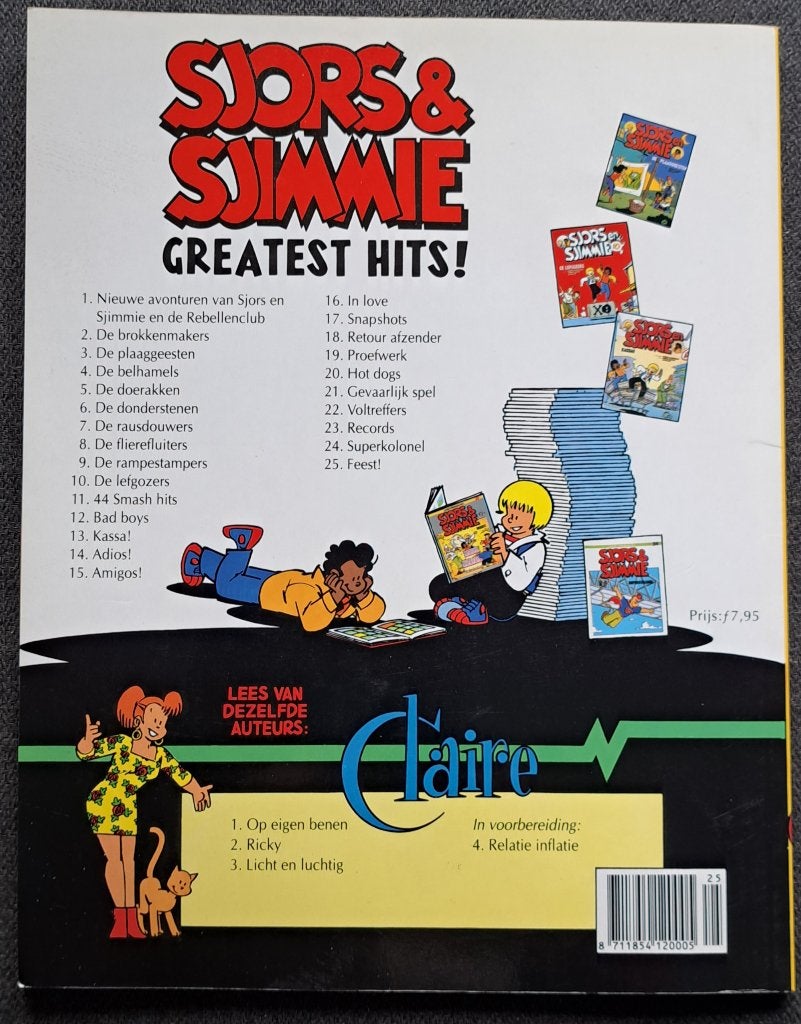Sjors en Sjimmie 25: Feest! (1992), Eén stripboek, Ophalen of Verzenden