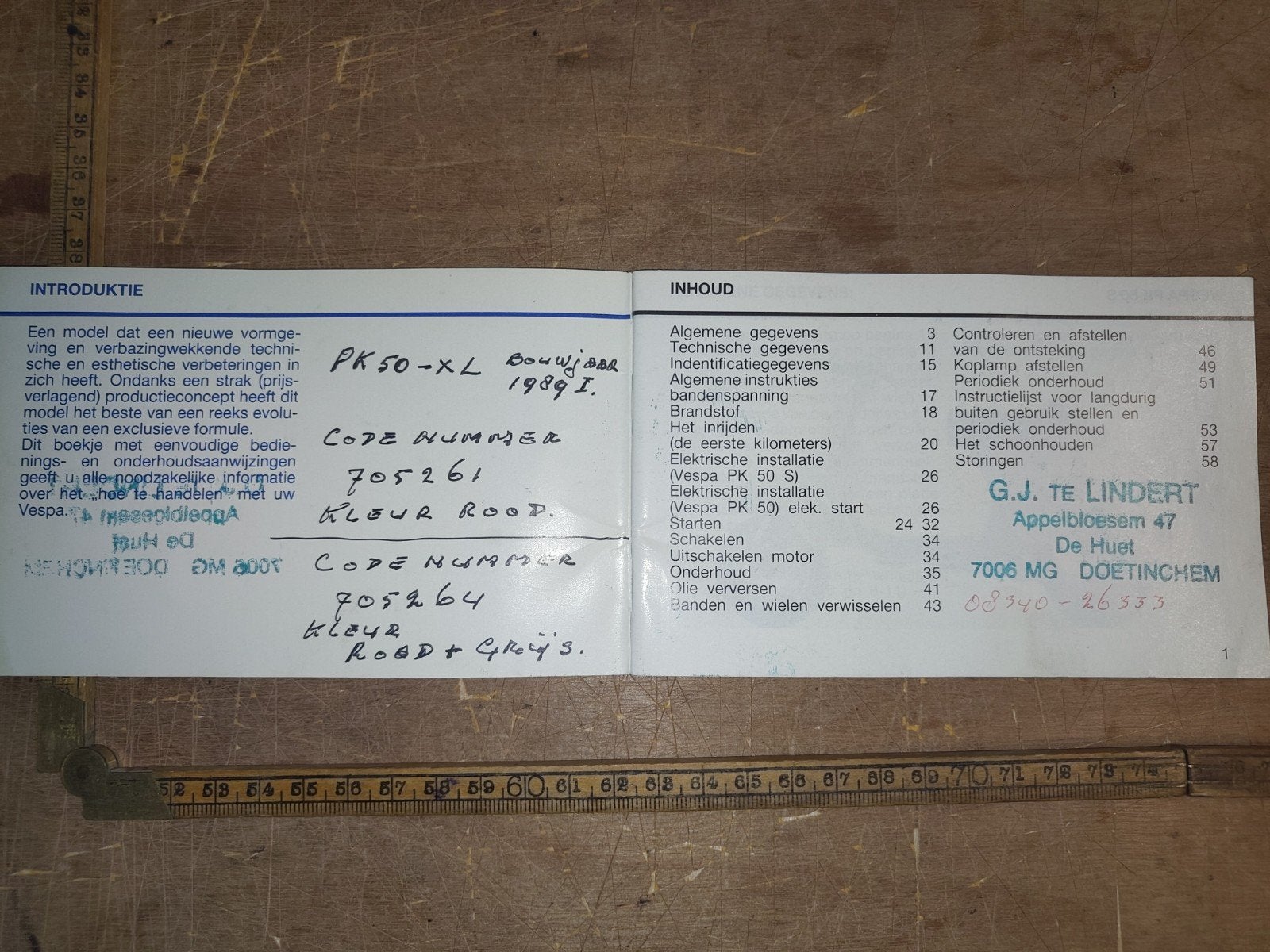 Handleiding Vespa PK 50 S, Ophalen of Verzenden