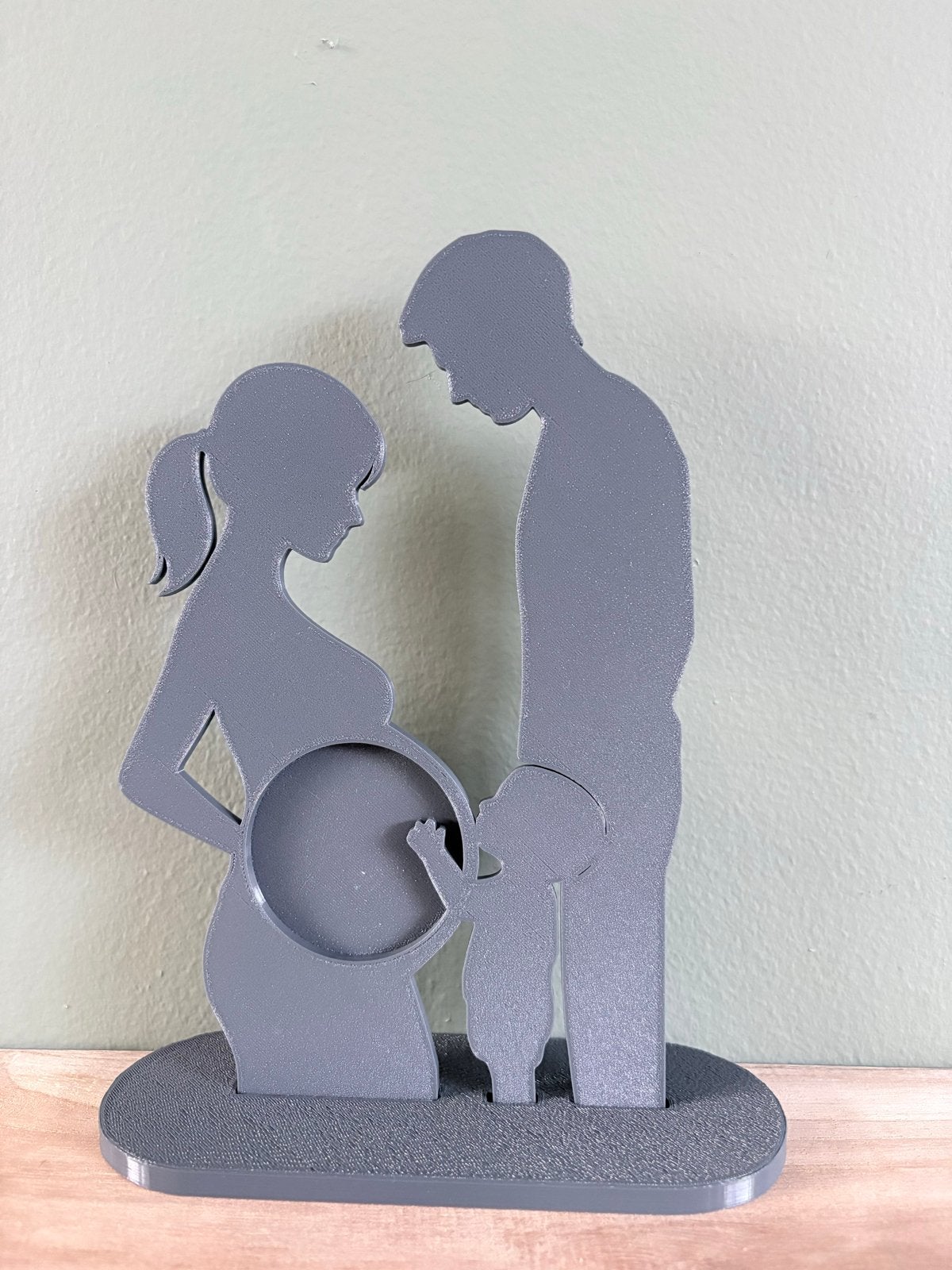 3D Geprint Beeldje Zwangerschap en Gezin, Ophalen of Verzenden, Nieuw, Kraamcadeau