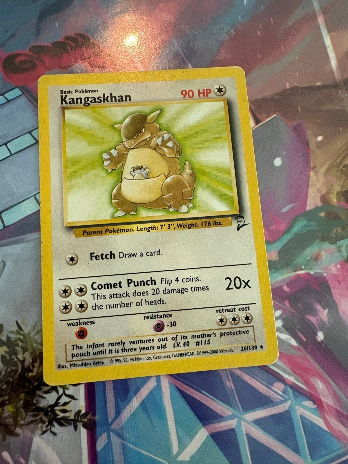 Kangaskhan Pokémon kaart (Jungle Set, 1999-2000), Ophalen of Verzenden, Gebruikt, Losse kaart