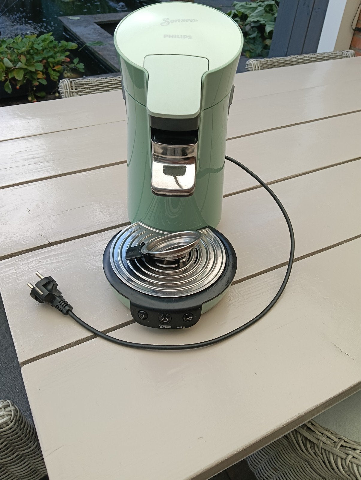 Senseo apparaat  philips groen, Witgoed en Apparatuur, Ophalen, Gebruikt, Koffiemachine