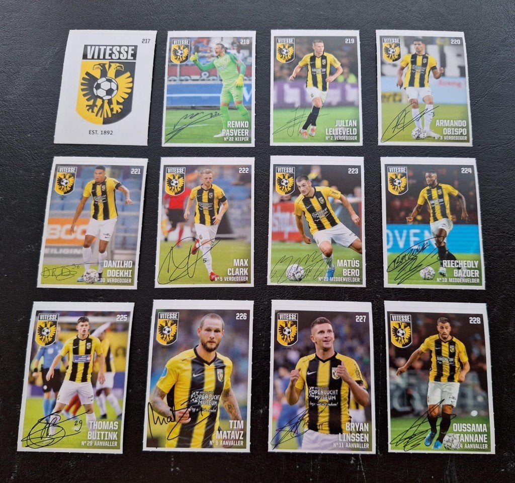Complete set stickers Vitesse 2019/20, Ophalen of Verzenden, Zo goed als nieuw, Vitesse, Poster, Plaatje of Sticker