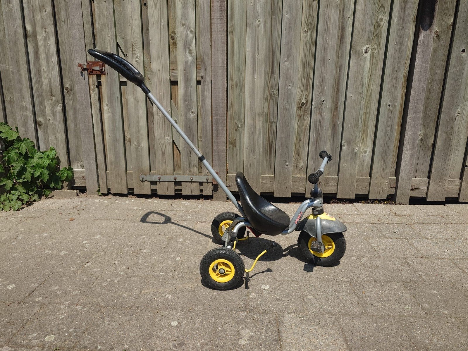 Puky driewieler met duwstang, Ophalen, Terugtraprem, Gebruikt, Puky