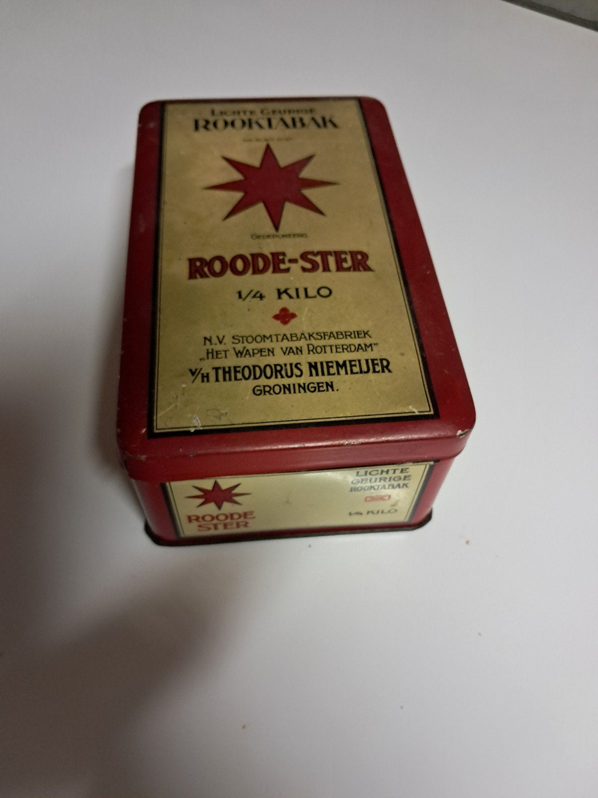 vintage blik rooktabak, Ophalen, Gebruikt, Overige, Overige merken