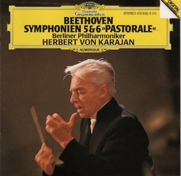 BEETHOVEN Symphonien 5 & 6 CD VON KARAJAN DG FIRST EDITION!, Ophalen of Verzenden, Classicisme, Gebruikt, Orkest of Ballet
