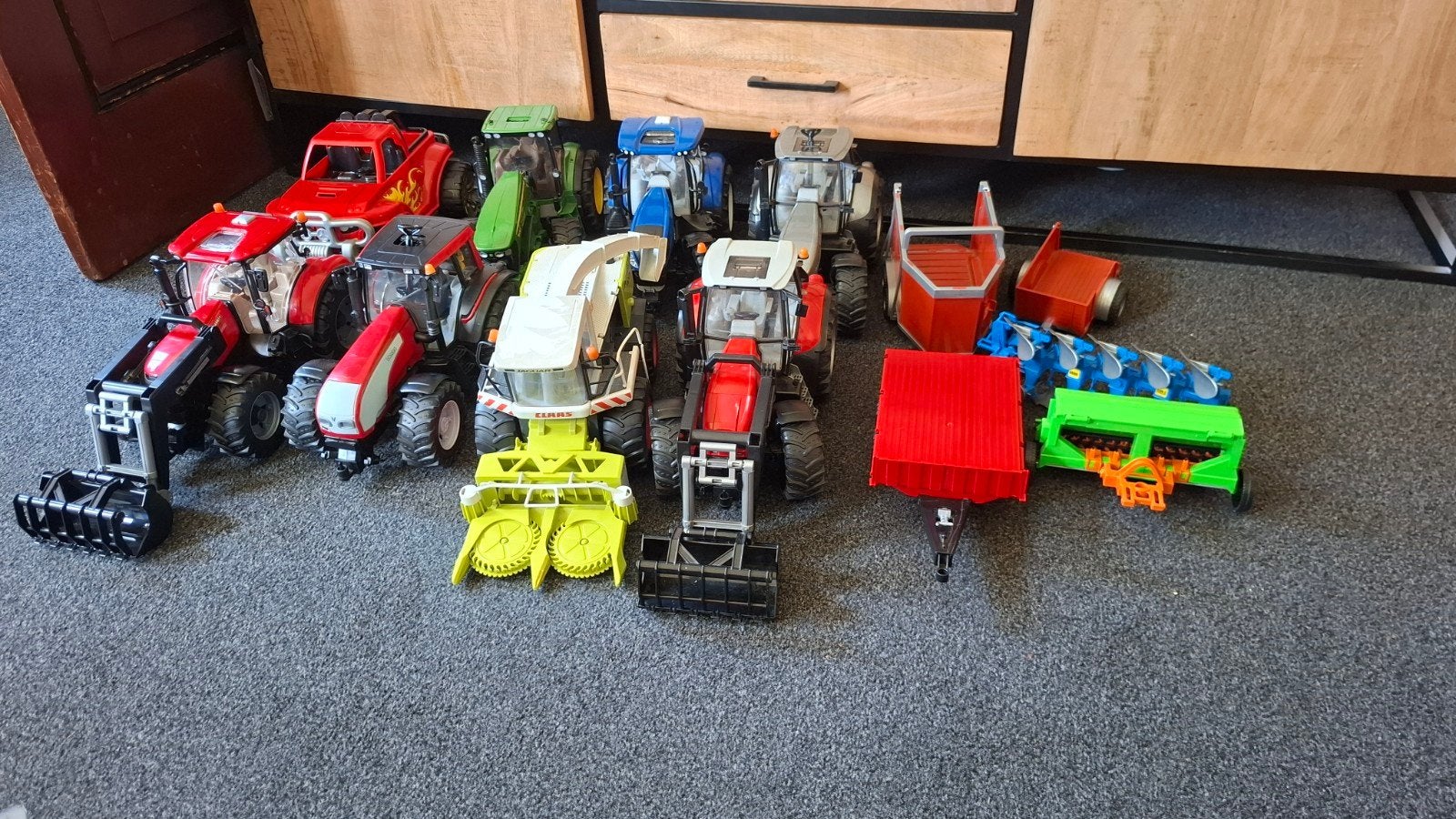 Bruder trekkers, maiskneuzer en machines., Kinderen en Baby's, Speelgoed | Speelgoedvoertuigen, Ophalen