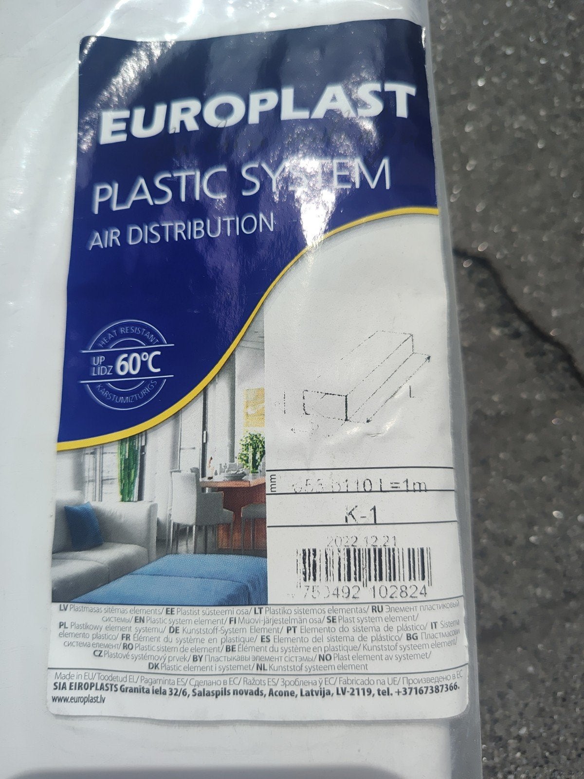 2x Nieuwe EUROPLAST Plastic Systeem Luchtdistributie K-1, Ophalen, Nieuw