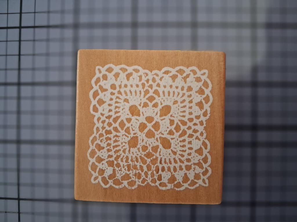 Houten stempel haakwerkje, Ophalen of Verzenden