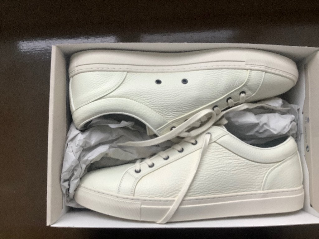 Nieuwe Vintage Witte Lage Sneakers maat 46, Wit, Nieuw, Sneakers of Gympen, Asphalte
