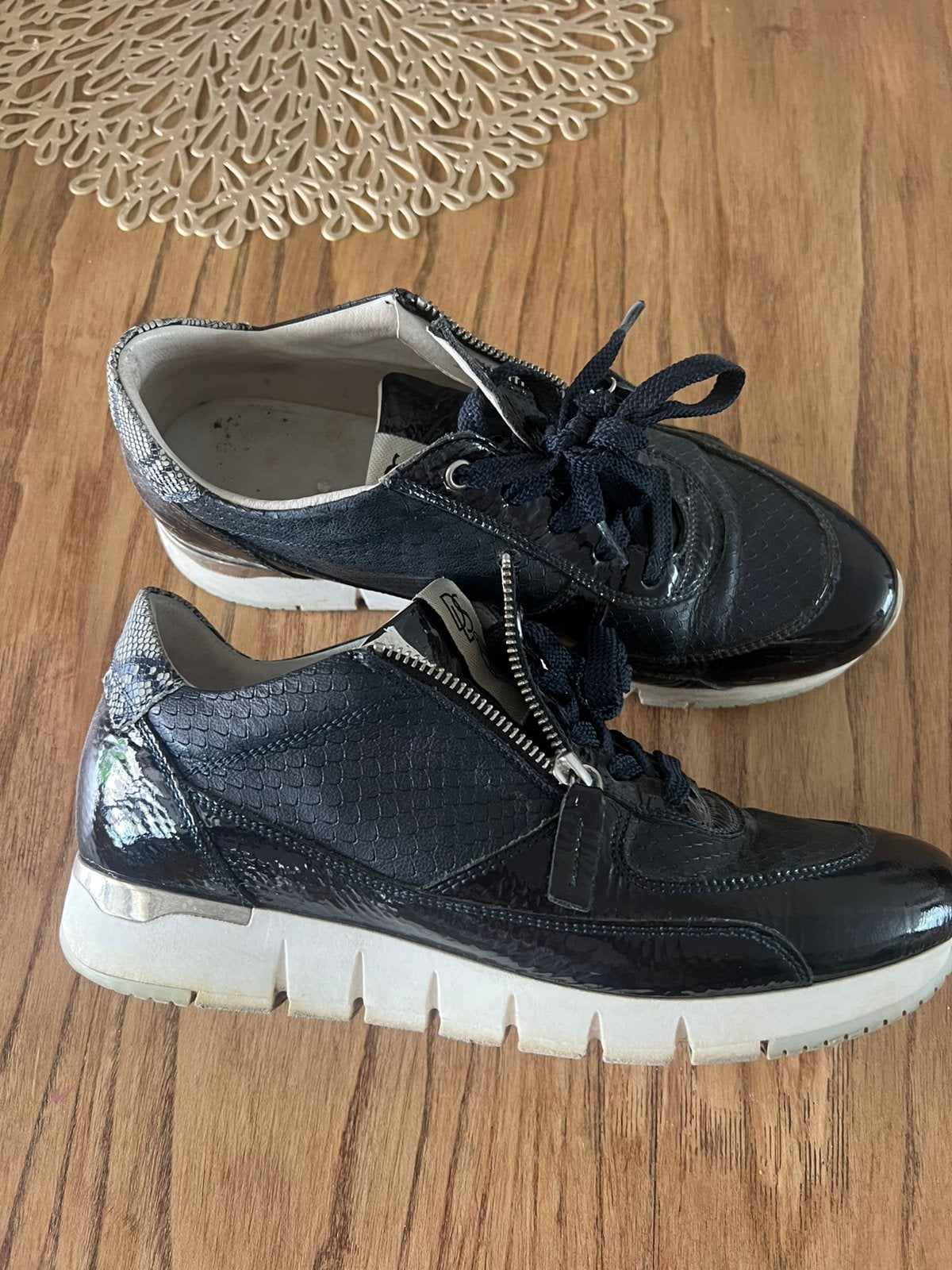 DL Sport Leren Sneakers, Kleding | Dames, Schoenen, Blauw, Ophalen of Verzenden, Sneakers of Gympen, Zo goed als nieuw