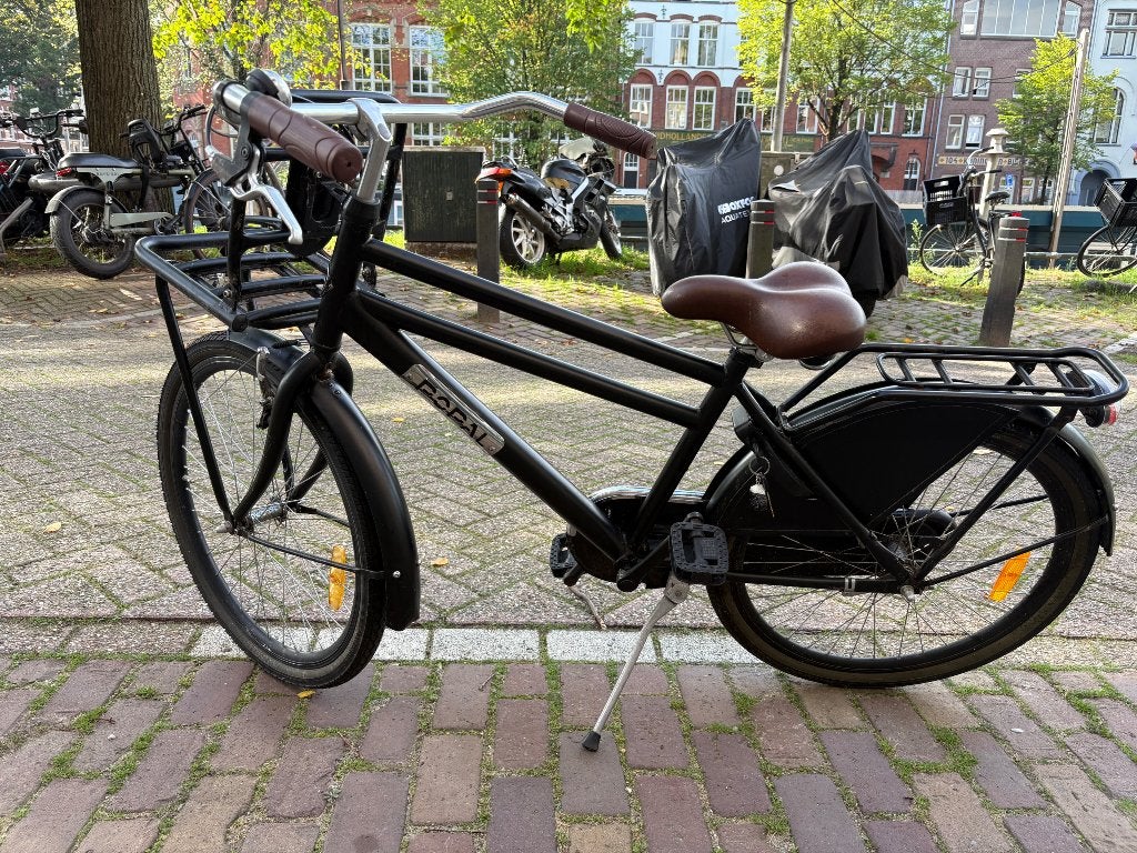 Popal Kinder Stadfiets Zwart, Ophalen, Gebruikt, Popal, Terugtraprem