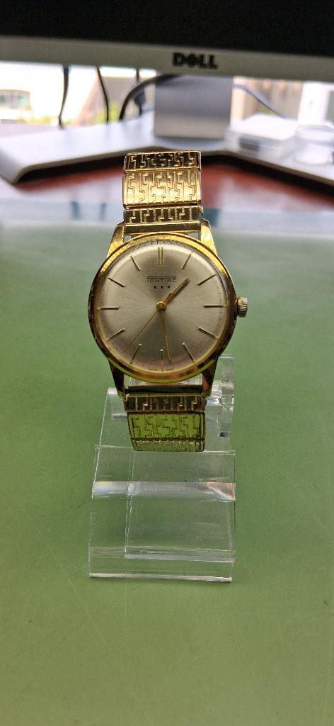 Mooie vintage herenhorloges (Pontiac, Palerma enz.), Overige merken, Gebruikt, Polshorloge, Ophalen of Verzenden