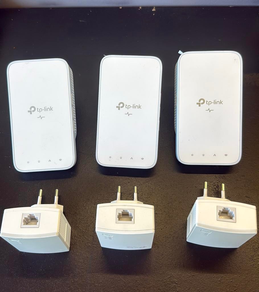 TP-Link Powerline WiFi AV1000 TL-WPA7517 – 3 Sets – Gigabit, Ophalen of Verzenden, Zo goed als nieuw