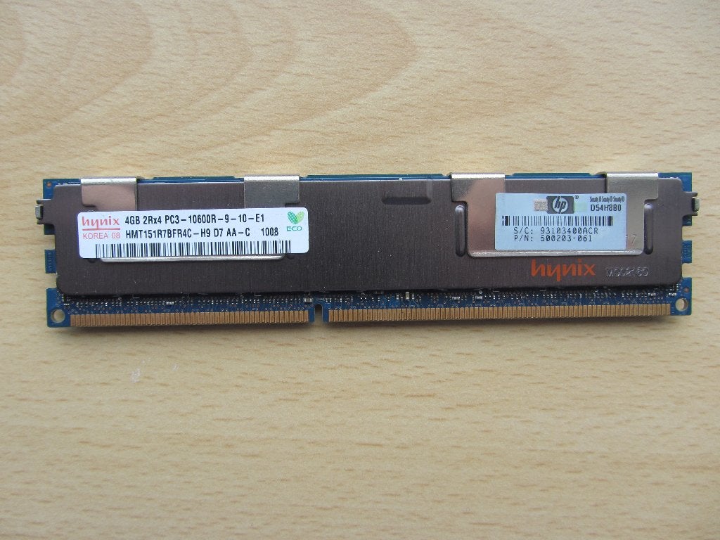 Hynix 4GB PC3-10600 DDR3-1333MHz ECC Registered CL9, Computers en Software, 1333 MHz, Server, DDR3, Ophalen of Verzenden