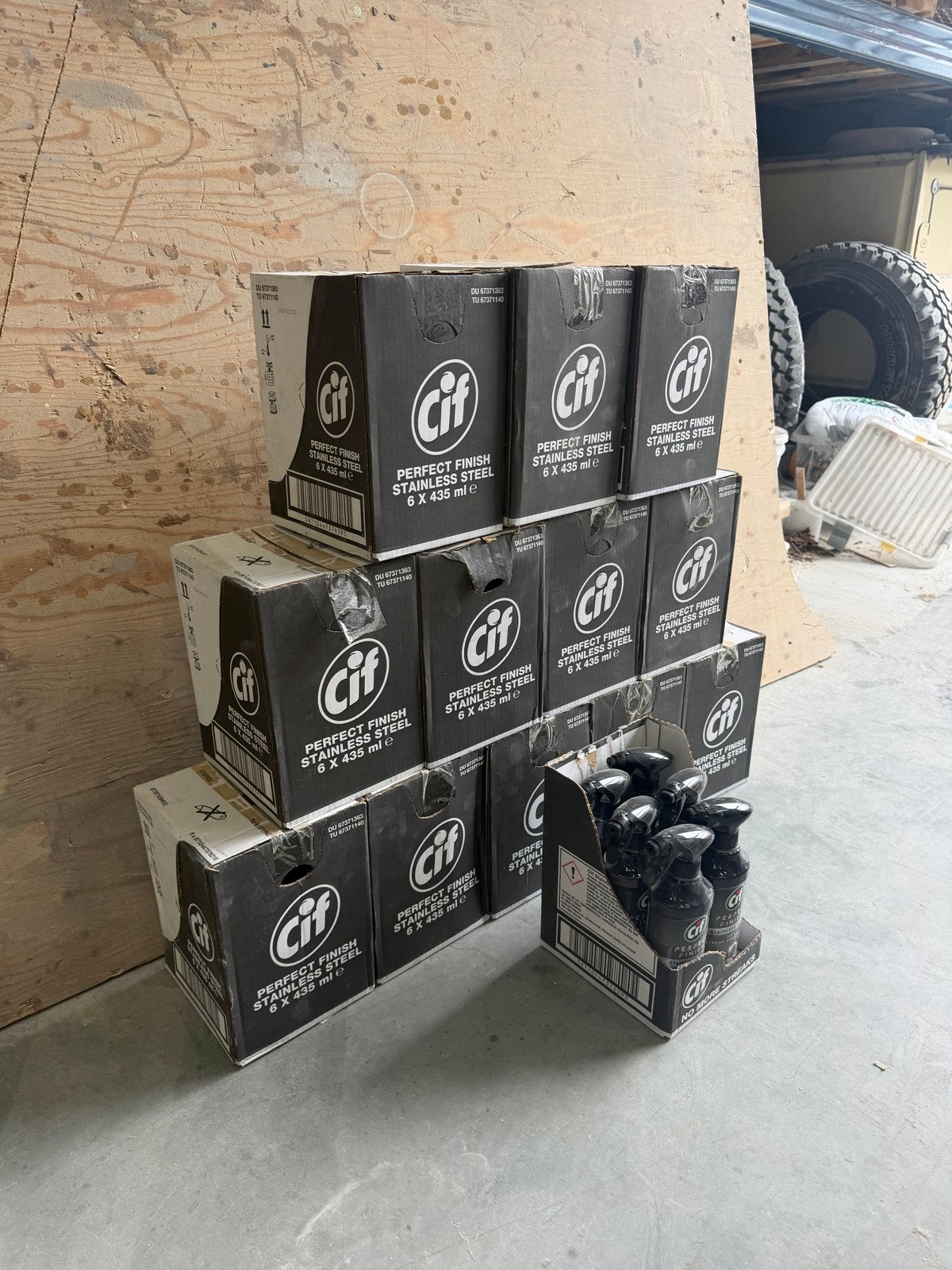 Cif Perfect Finish RVS Reiniger Spray - 6 x 435 ml, Verzenden, Schoonmaakmiddel