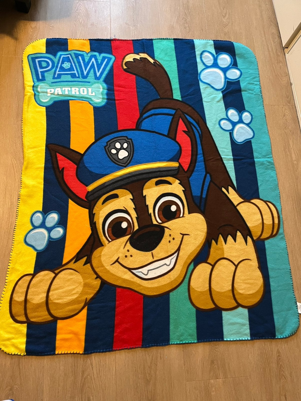 Paw patrol fleece deken 120 x 140 cm, Ophalen of Verzenden, Zo goed als nieuw, Deken