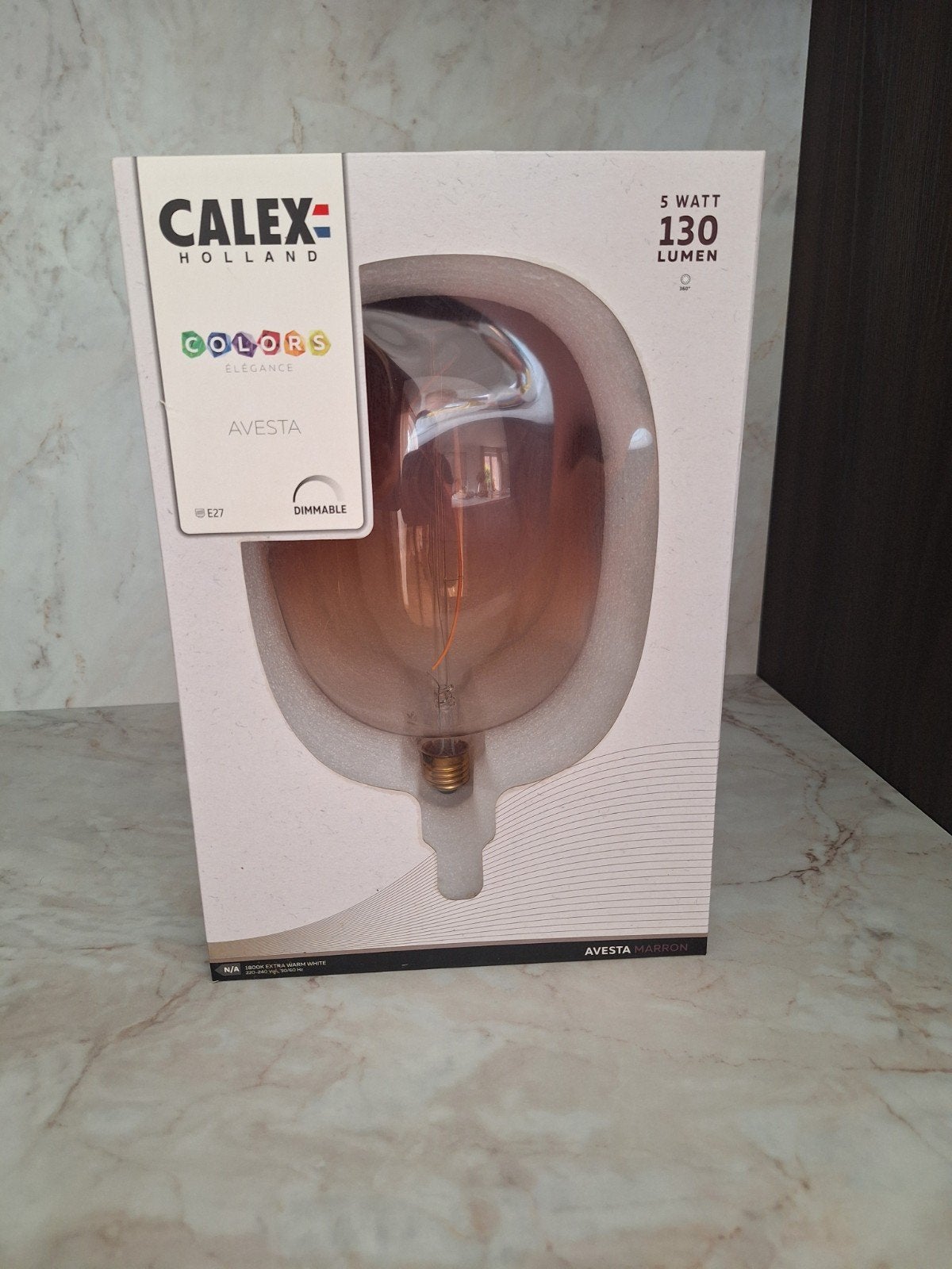 Calex Avesta LED lamp - nieuw in doos - ongebruikt, Ophalen, Led-lamp, Dimbaar, E27 (groot)