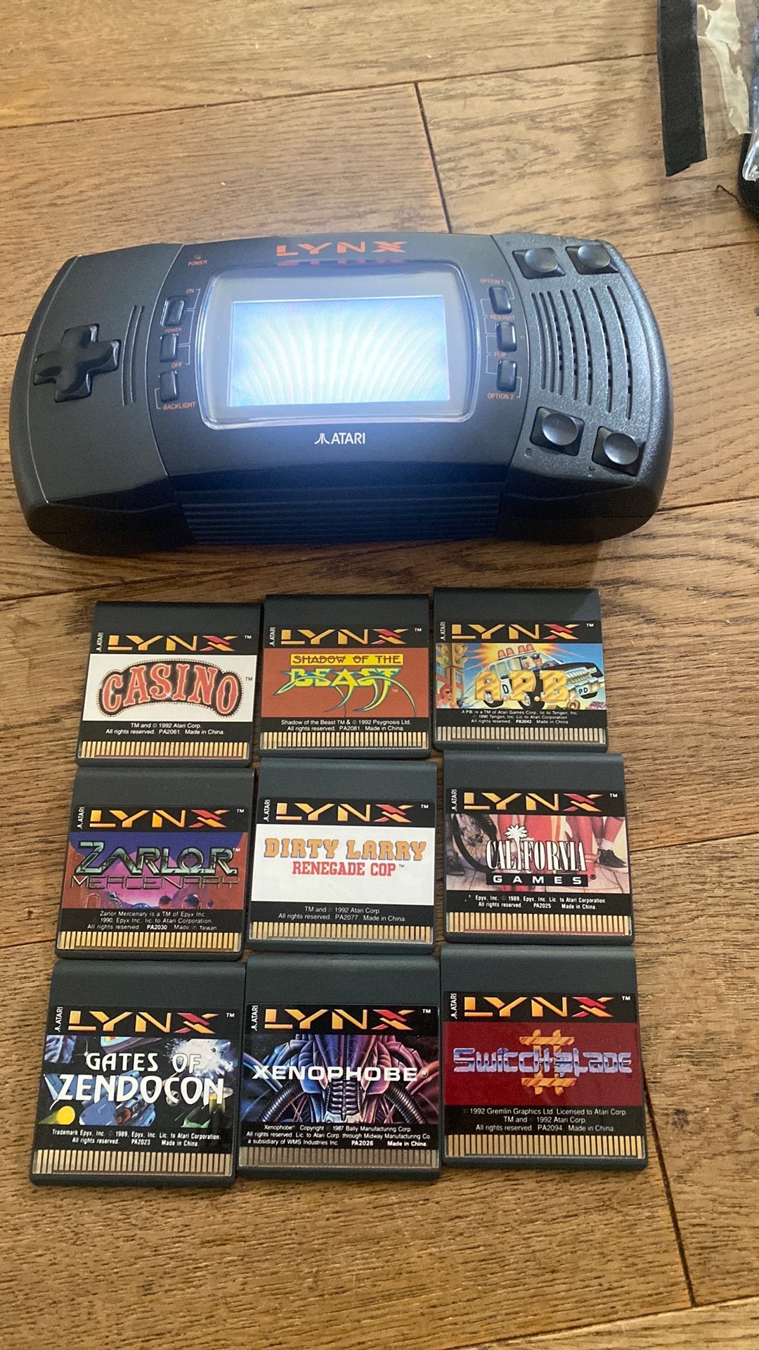 Vintage atari lynx 2 spelcomputer met spellen, Ophalen of Verzenden, Zo goed als nieuw, Zonder controller, Atari Lynx