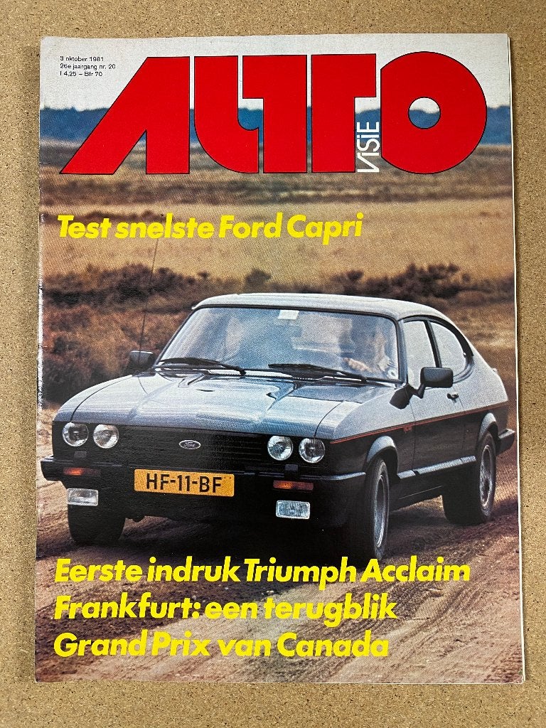 Autovisie 20 1981, Verzenden, Gelezen, Algemeen