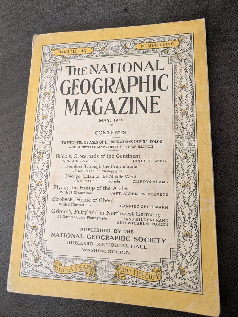 National Geographic 1931, Ophalen of Verzenden, Gelezen, Wetenschap en Natuur