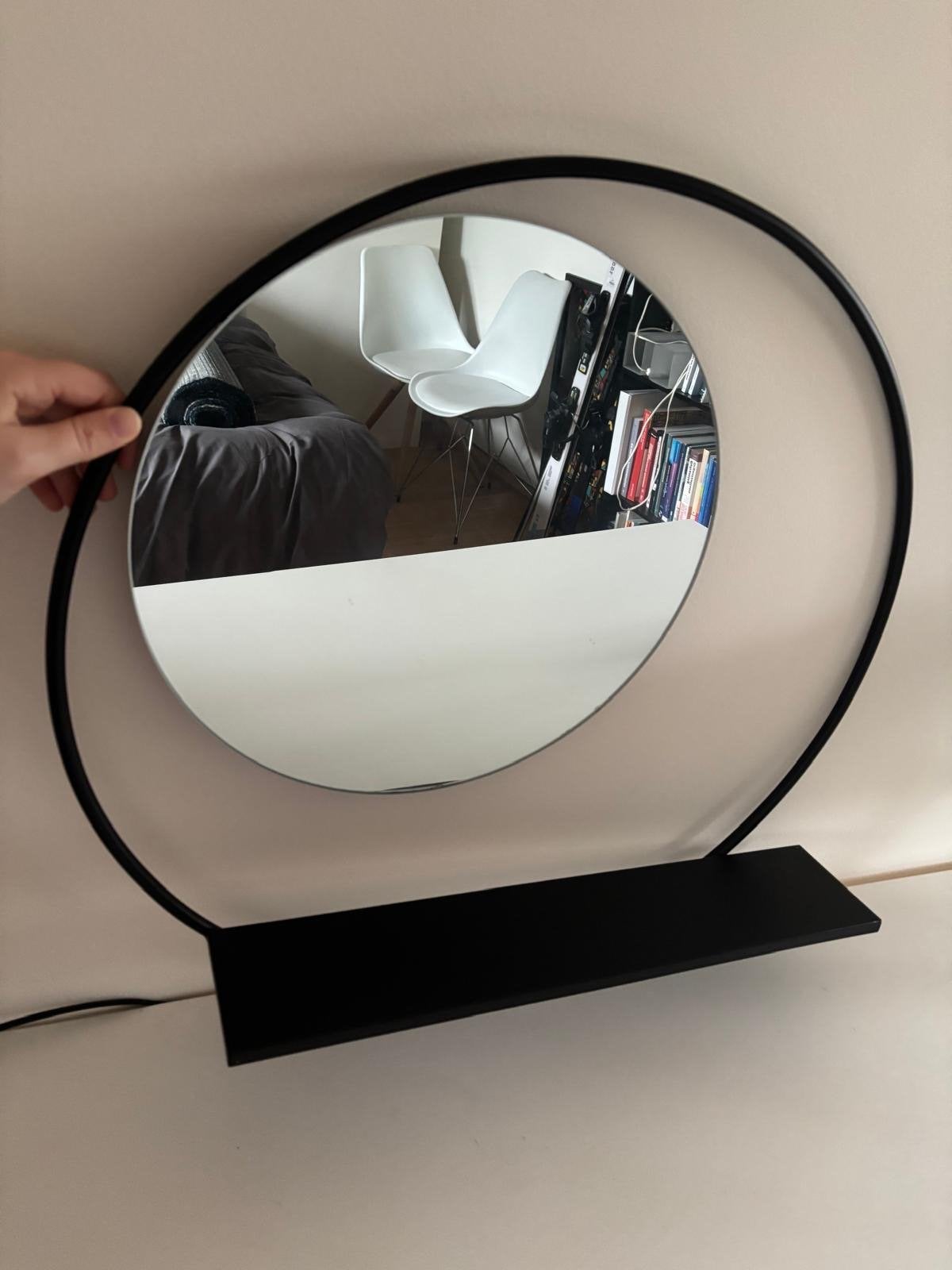 Sissy-Boy spiegel met wandplankje, 60x60 cm, Ophalen, Gebruikt, Rond, Minder dan 100 cm