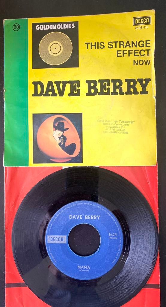 DAVE BEREY.    THIS STRANGE NOW.   2, Ophalen of Verzenden, Gebruikt, 7 inch, Aziatisch