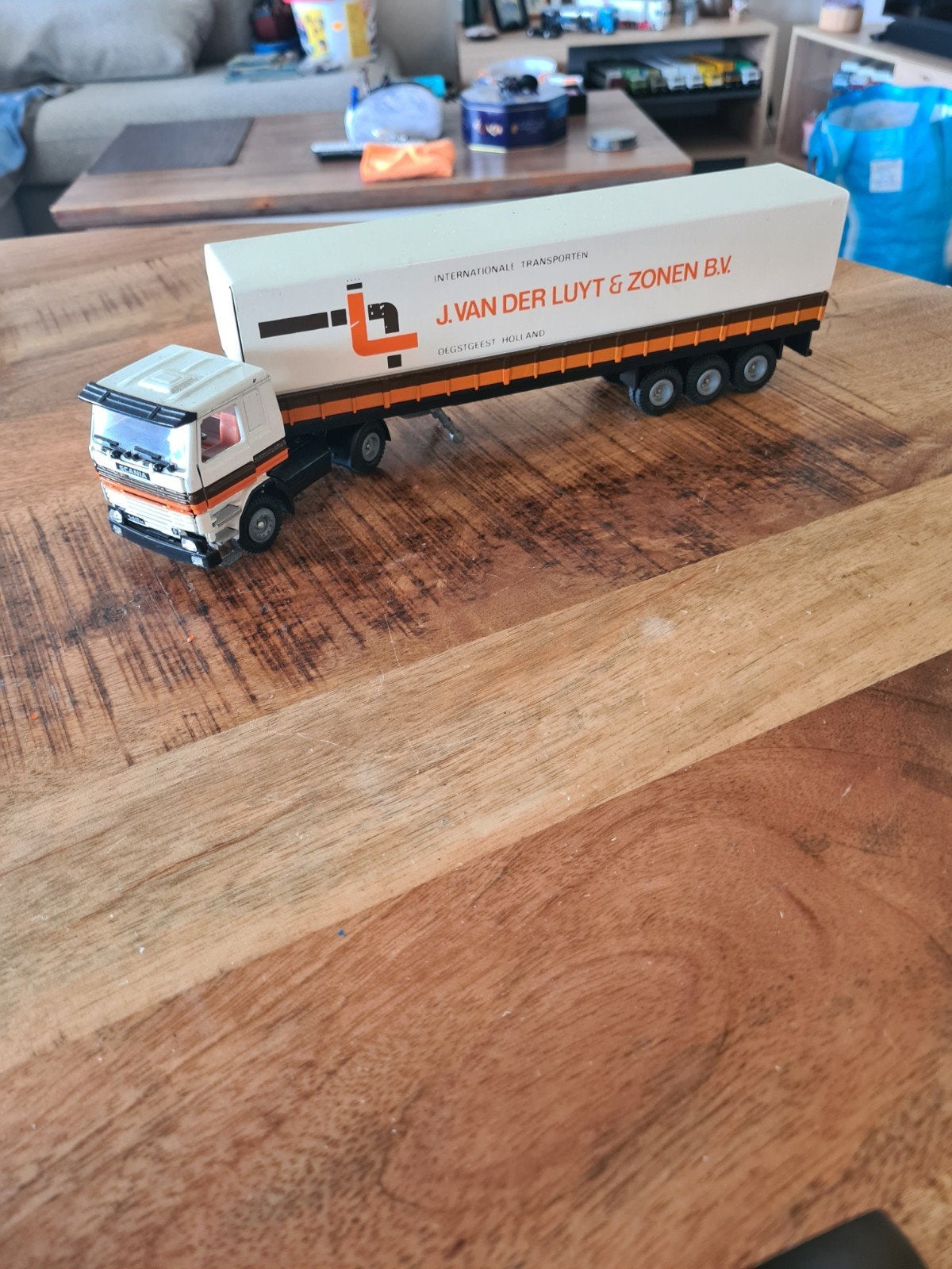 Tekno Scania vd Luyt, Hobby en Vrije tijd, Ophalen of Verzenden, Gebruikt, Bus of Vrachtwagen, Tekno